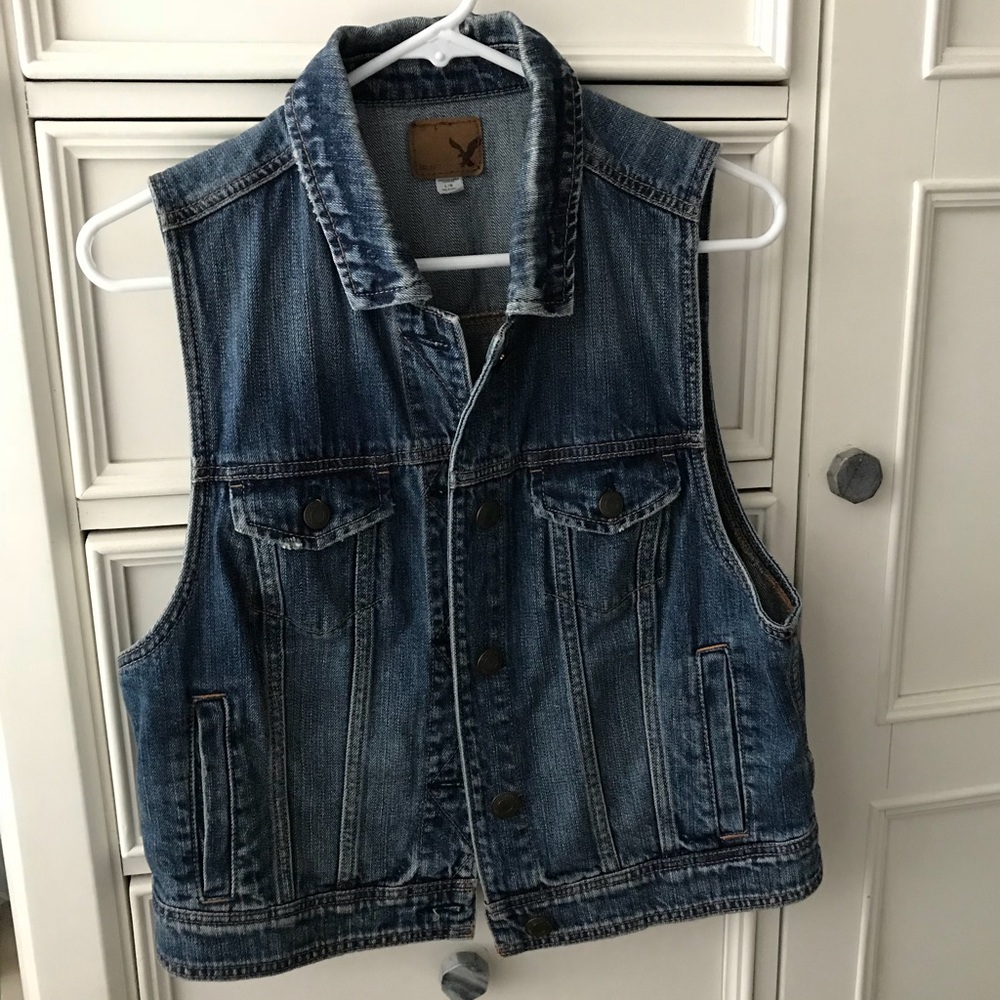 American Eagle Denim Vest